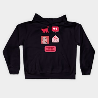 Valentines day sticker pack Kids Hoodie